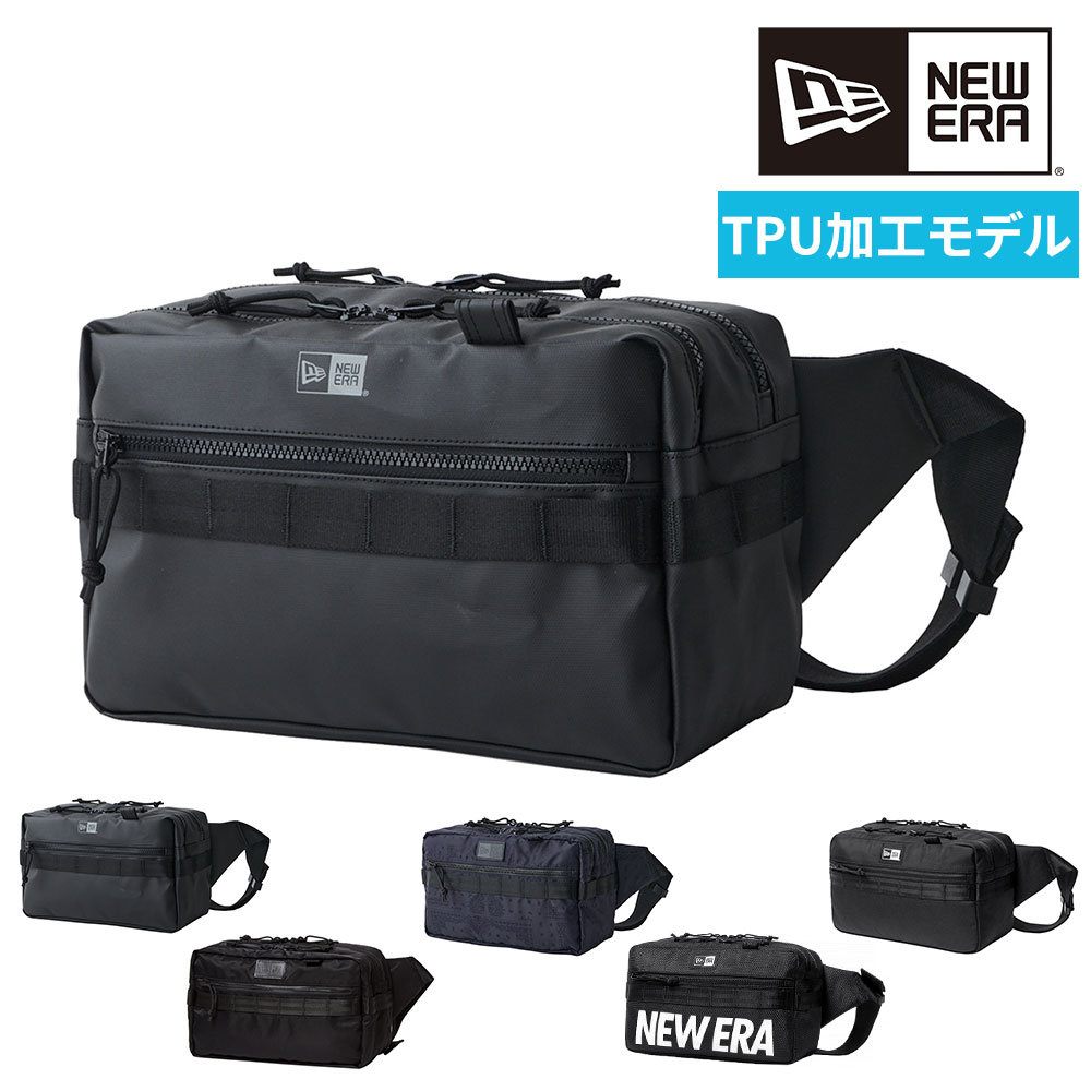スクエア ウエストバッグ 7L ナイロンツイル ブラック 未使用 タグ付き NEW ERA（ニューエラ） ウエストポーチ 「NEW ERA/ニューエラ