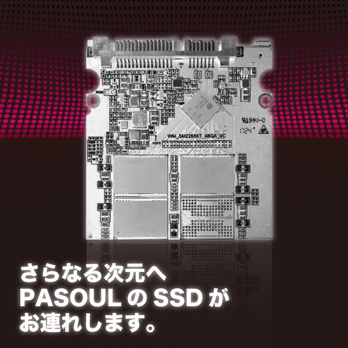 SSD 新品 2.5インチ 内蔵型 256GB SATA 6Gbps 3D NAND 1年保証 PASOUL 2.5インチ SATA3 6GB/s  最大読取り550MB/s 最大書込み480MB PAS25-256