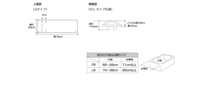 パナソニックエイジフリー バスボード軽量タイプ S VAL11001