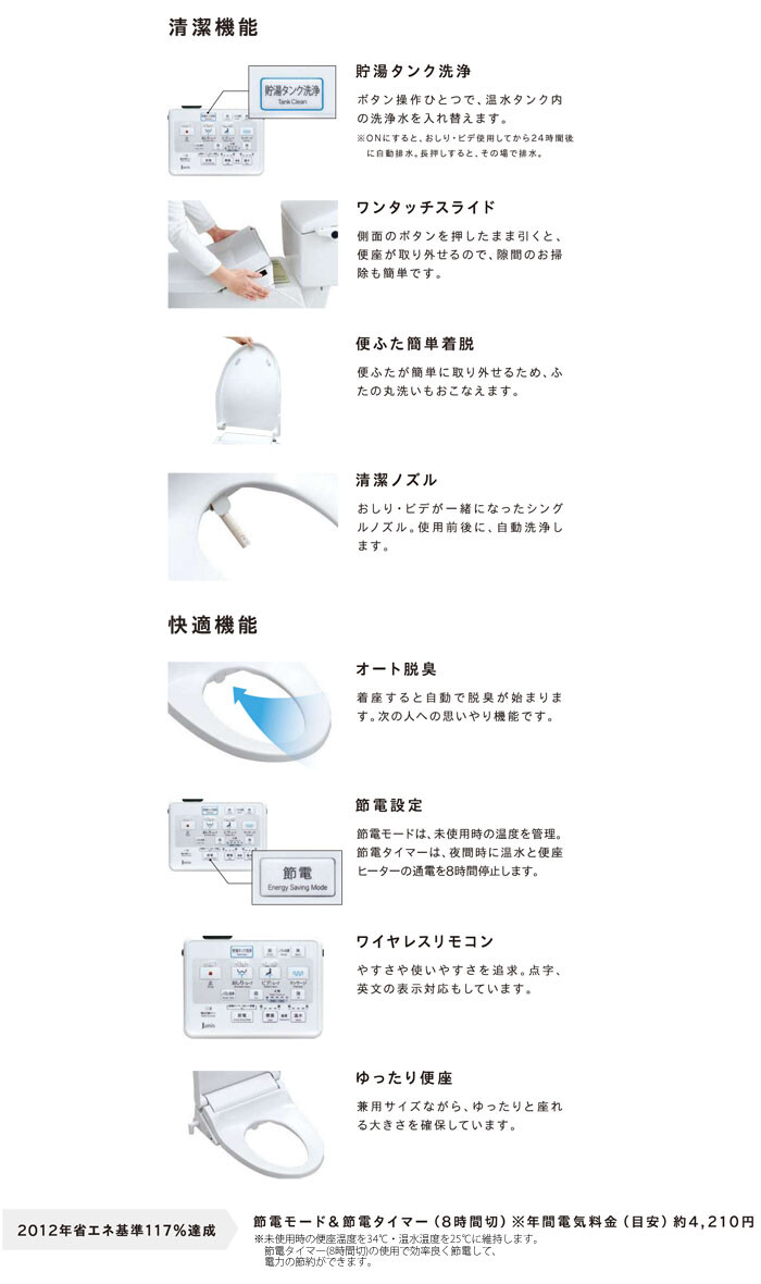 温水洗浄便座 サワレット590 オフホワイト JCS-590DRN(BN8) Janis