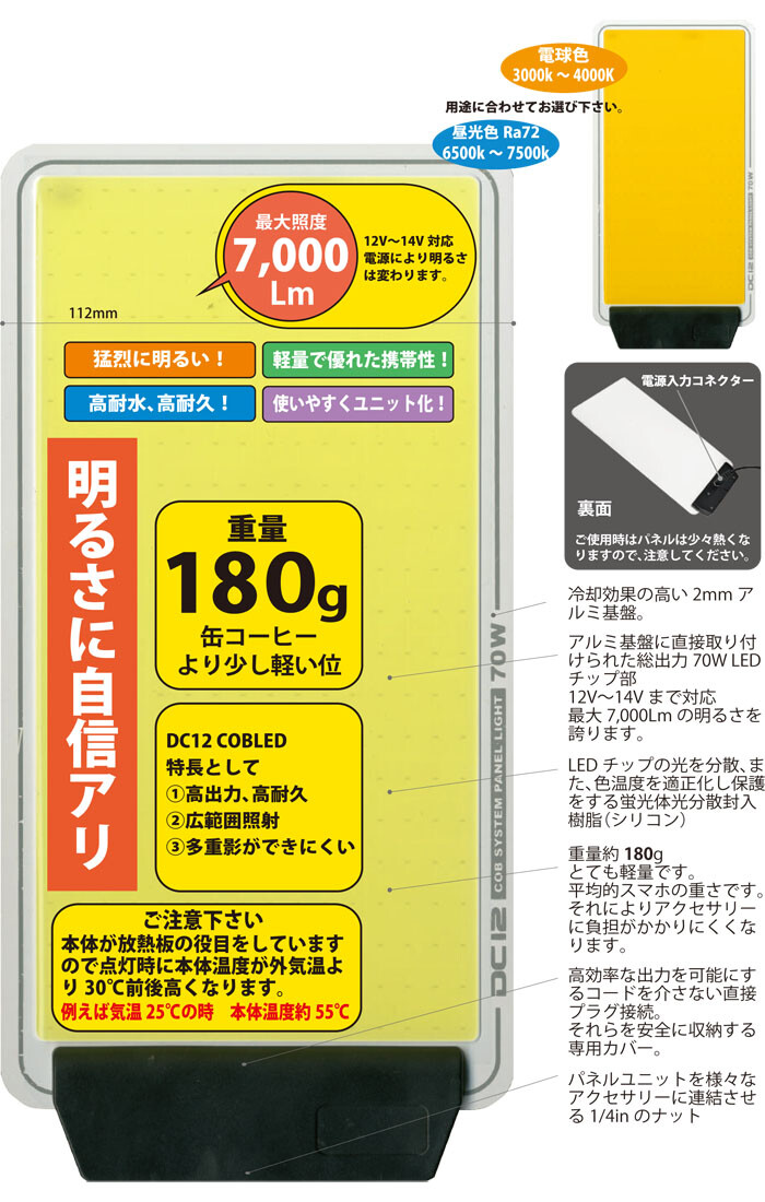 LED 極薄 3灯式 スタンドパネルライト 昼光色 10500lm EGDC001ST-3