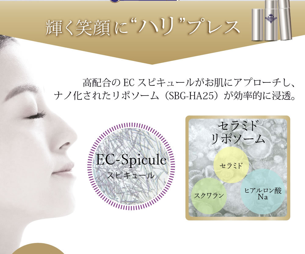 ECスピキュール高配合！スティック美容液 CAP ハリプレス : ANDALUCE 