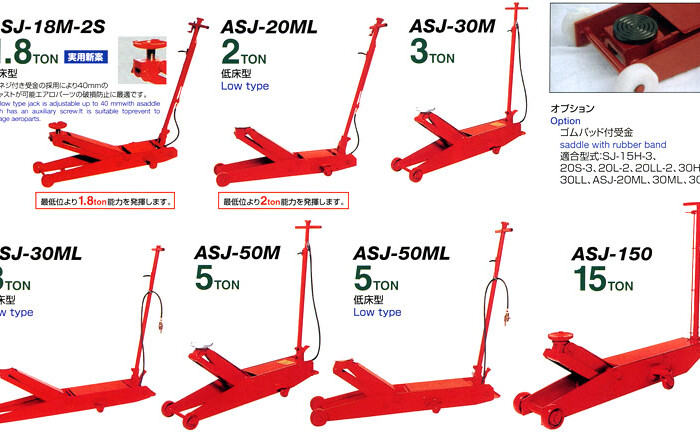 MASADA（マサダ製作所） エアー式サービスジャッキ 3トン ASJ-30M