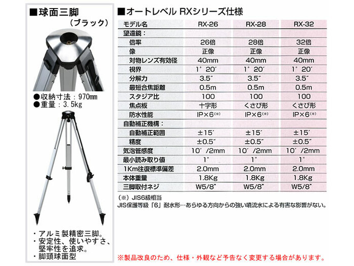 今年も話題の 自動レベルRXシリーズ(三脚付) KDS RX-32 - 光学測定器 - hlt.no