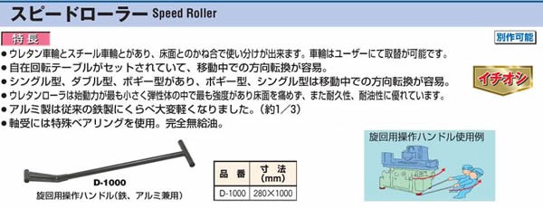 ダイキ スピードローラー旋回用操作ハンドル D-1000