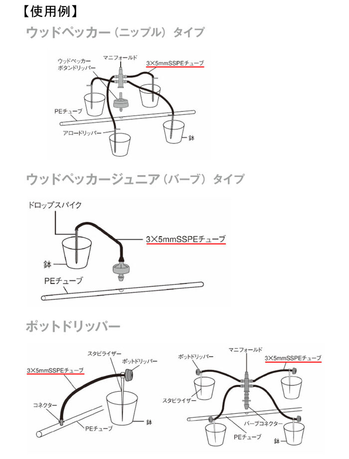 SSPE tube 3×5mm 100m volume 40000-002050