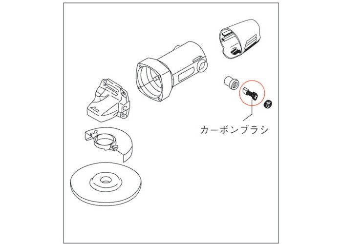 京セラインダストリアルツールズ カーボンブラシ(2個入り) L-120TB用 508AA