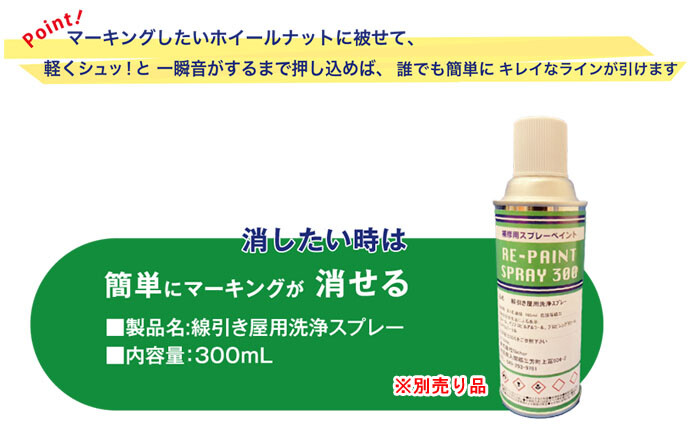 ボルトマーキングスプレー 線引き屋 iマーカー1000 白 IM10W ナットの緩み確認に 約1000回分