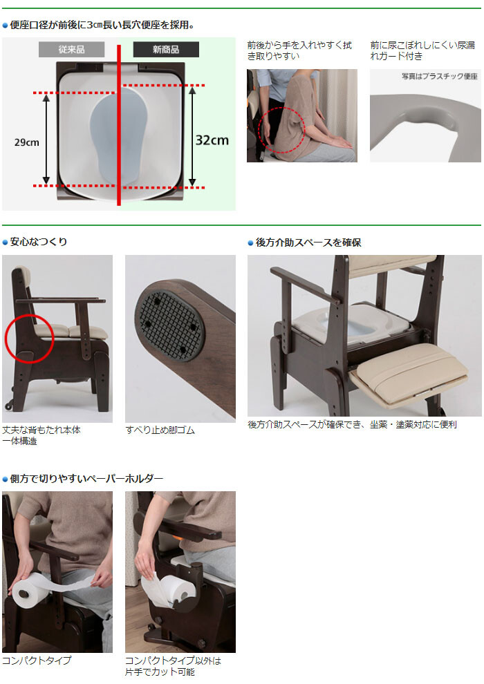 家具調トイレ 座楽 ベーシック あたたか便座 PN-L23308 パナソニック ...