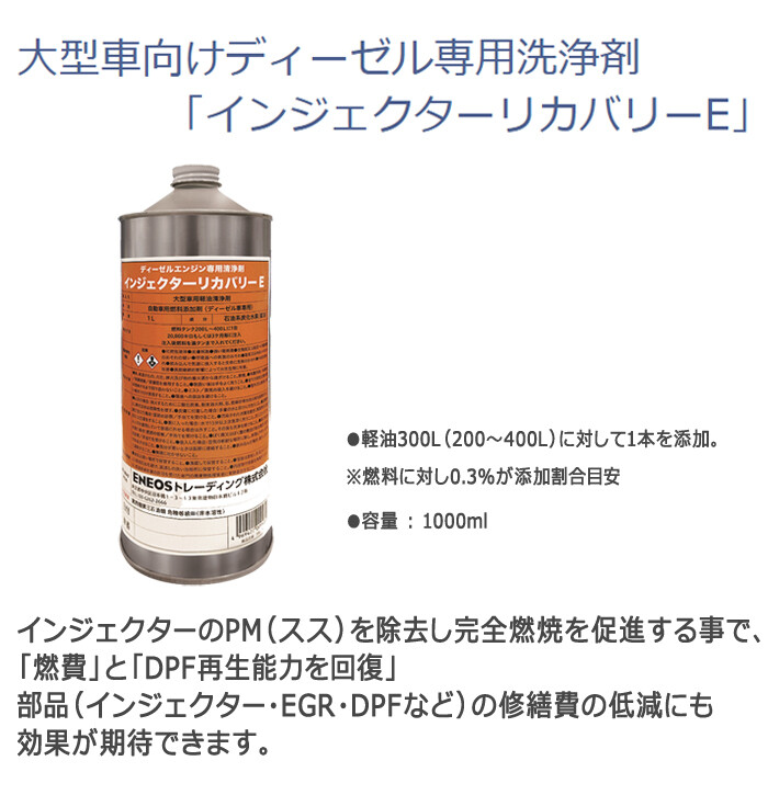 インジェクターリカバリーE ディーゼルエンジン専用清浄剤 1000ml IRE