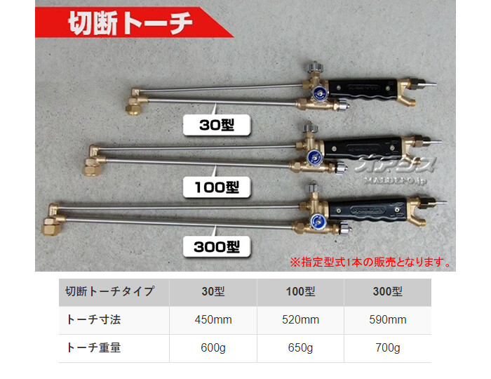 ヨコカワコーポレーション ペトロカッター用30型切断トーチ RN30 3-40mm厚用【受注生産品】