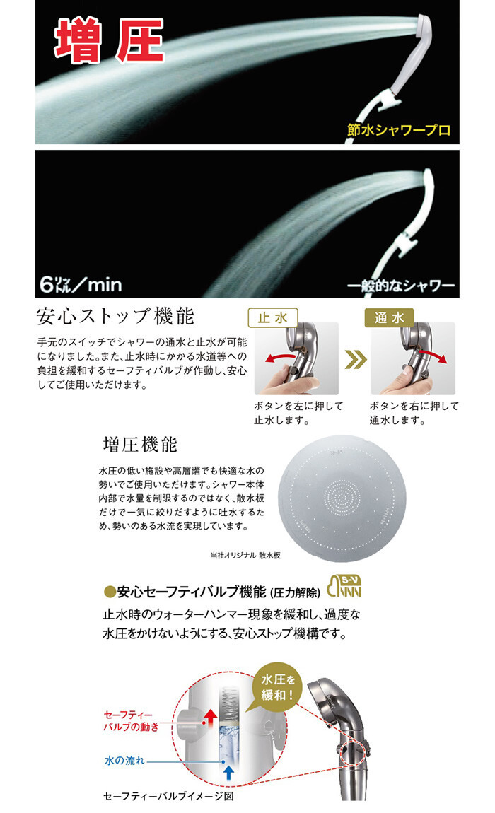 アラミック(Arromic) 節水シャワープロ・プレミアム ST-X3B