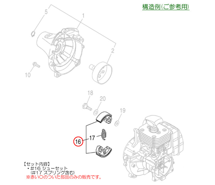 クラッチセットA 肩掛式刈払機 BC2510EZ/BC2510/BC2511EZ/BC2520EZ用 Zenoah(ゼノア)【メール便可】 :  722557v206 : オアシスプラス - 通販 - Yahoo!ショッピング