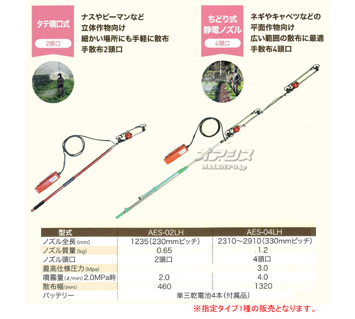 静電ノズル フロリア AES-02LH 有光工業(アリミツ) 2頭口 : 722657 : オアシスプラス - 通販 - Yahoo!ショッピング