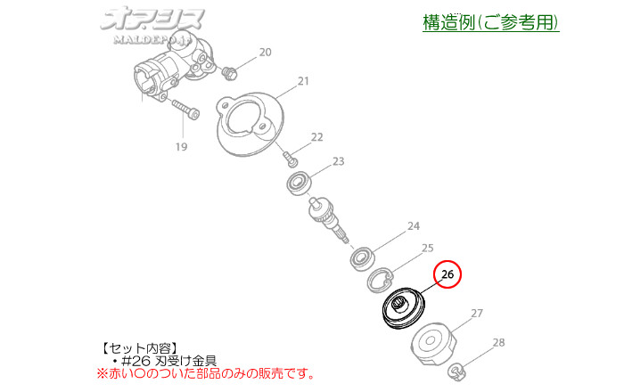 刃受け金具A 刈払機 MEM2100U/MEM2100W/MEM2101U/MEM2102L/MEM2102U用 マキタ(makita)【メール便可】  : 722747v102 : オアシスプラス - 通販 - Yahoo!ショッピング