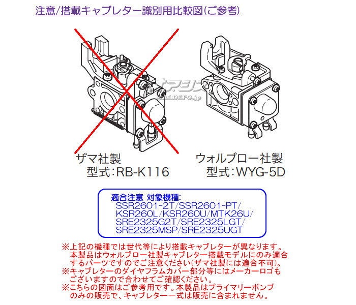 やまびこ プライマリポンプB 共立(kioritz) 背負式刈払機 RME2320BW/RME2320LC用【メール便可】