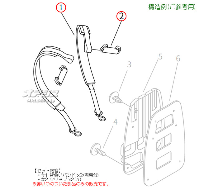 やまびこ 背負いバンドJ 共立(kioritz) ミニ動噴 SHRE201B/SHRE201C用