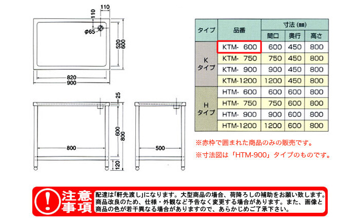 東製作所（azuma） 水切台 KTM-600【法人様向け】