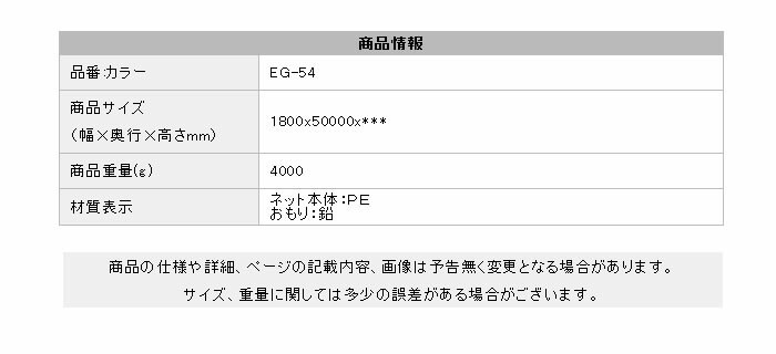 ミツギロン(MITSUGIRON) 獣害防止 激辛ネット ギャオDX EG-54 【1.8×50m】