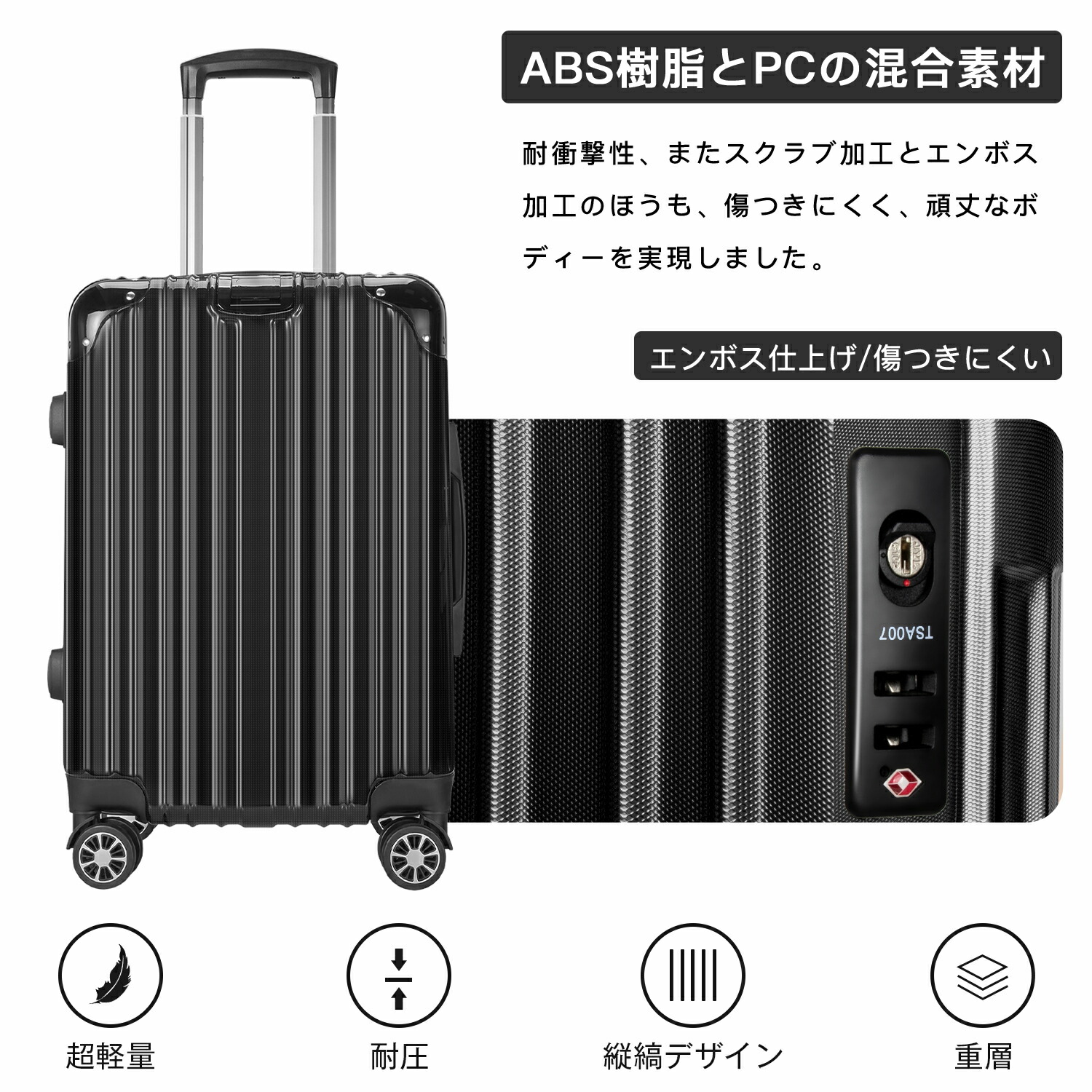 スーツケース 機内持ち込み かわいい 軽量 小型 Sサイズ 2泊3日 TSA