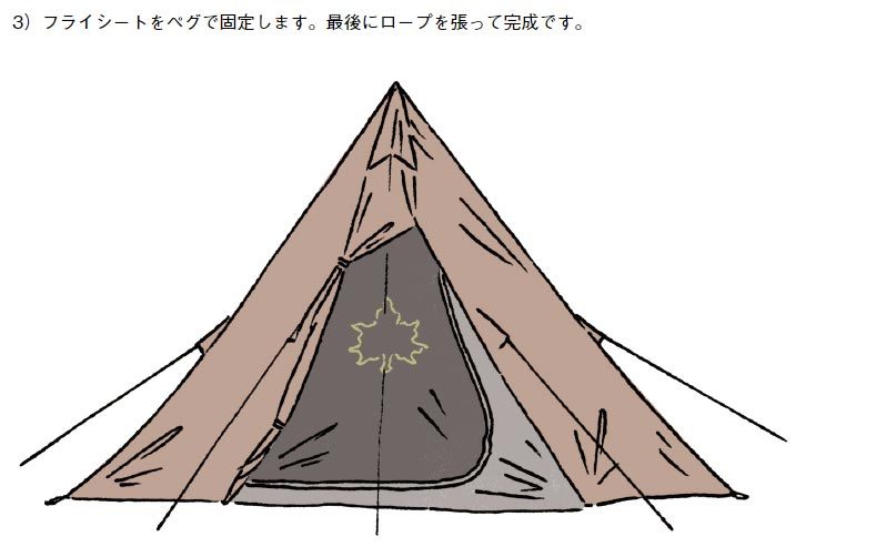 LOGOS ロゴス Tradcanvas Tepee＆タープ350-BJ ワンポールテント