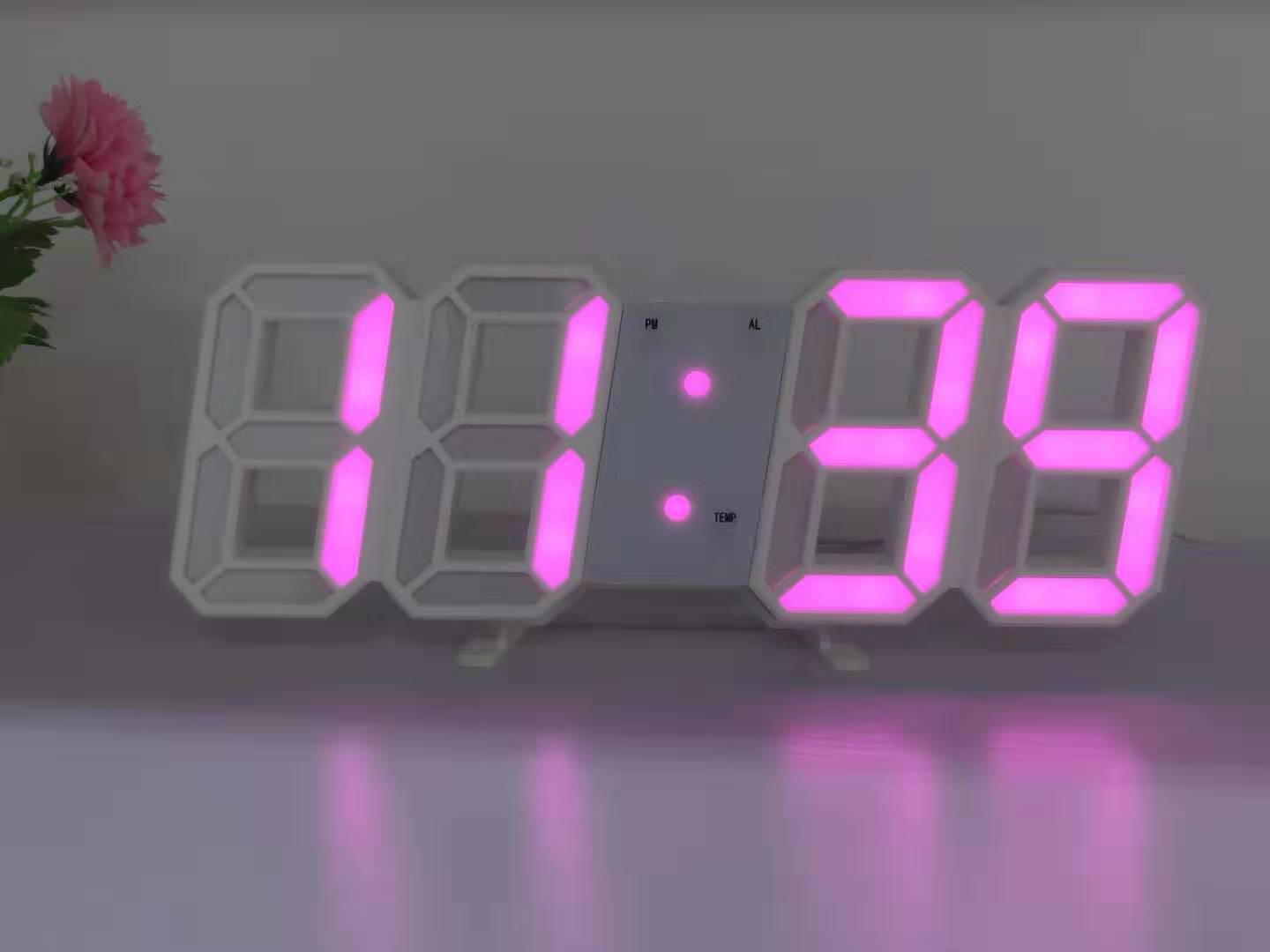 デジタル時計 置き時計 おしゃれ 目覚まし時計 置時計 壁掛け時計 掛け時計 インテリア デジタル｜obuwan｜06