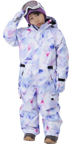 ポンタぺス（PONTAPES） スノーボードウェア ワンピース キッズ スキー