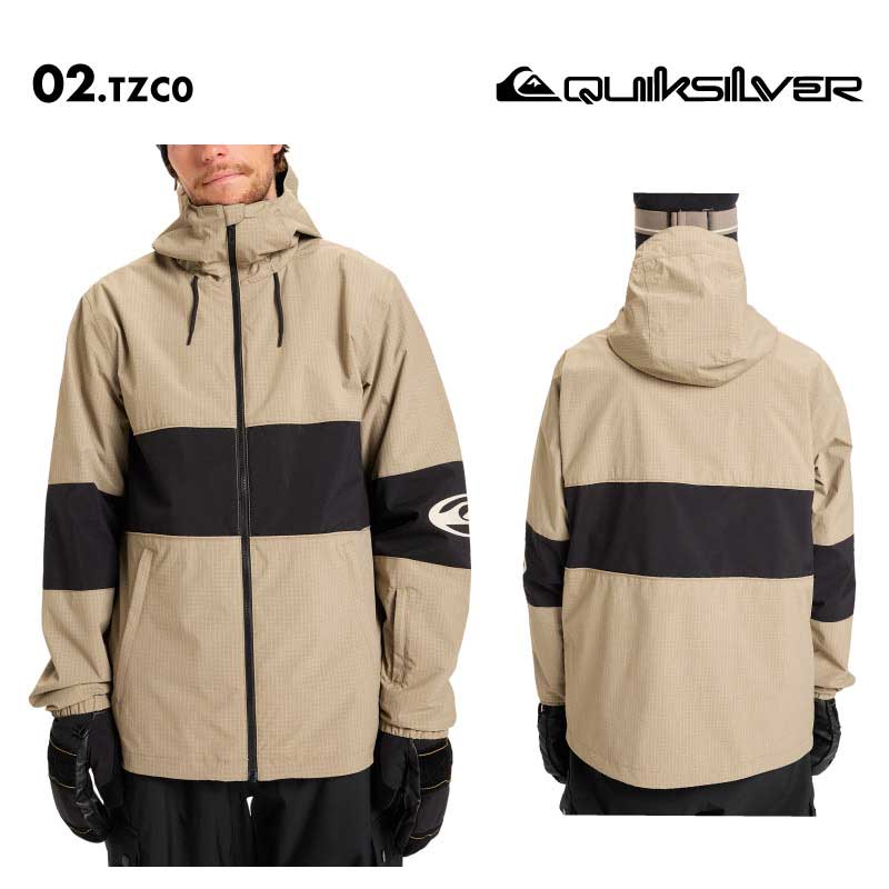 Quiksilver スノーボードウェア S/P/CH ベージュ Quiksilver スノーボード ウエア（色：ベージュ系）｜スノーボード