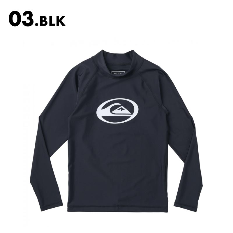 QUIKSILVER/クイックシルバー キッズ 長袖ラッシュガード UVカット 水着 紫外線対策 紫...