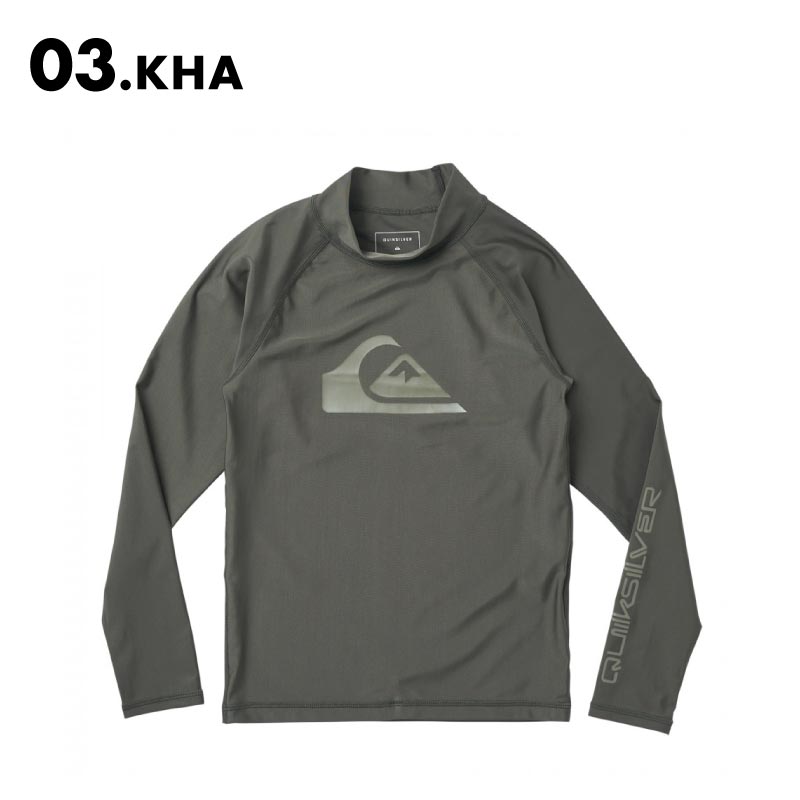 QUIKSILVER/クイックシルバー キッズ 長袖ラッシュガード UVカット 水着 紫外線カット ...