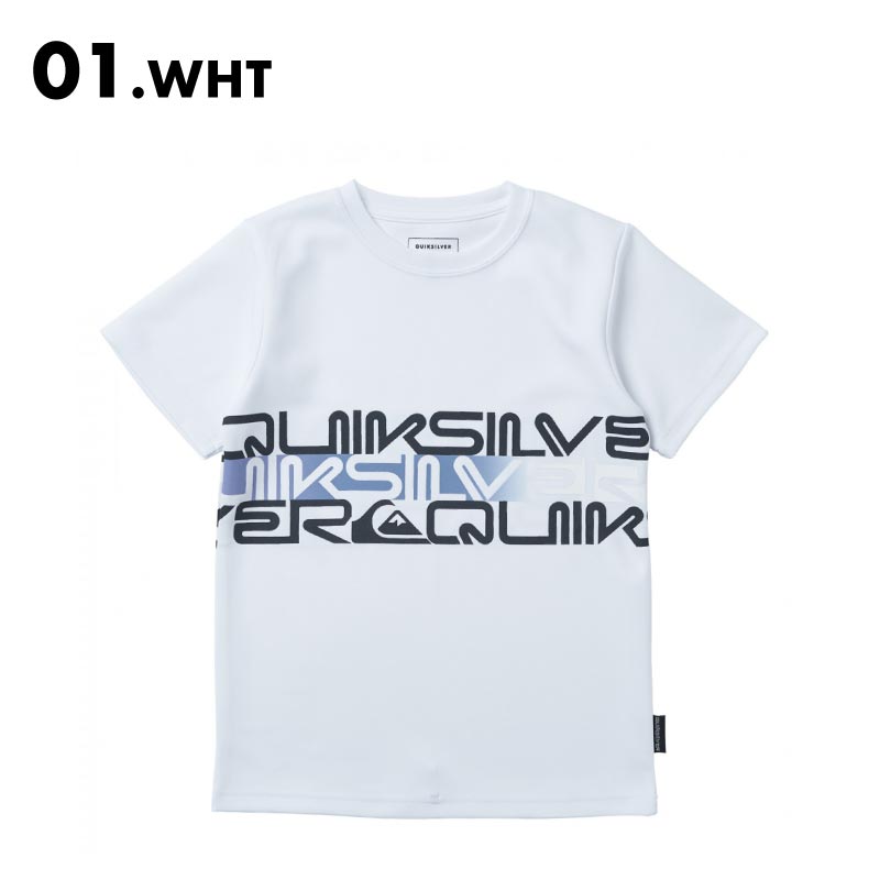 QUIKSILVER/クイックシルバー キッズ 半袖 ラッシュガードTシャツ UVカット 水着 スイ...