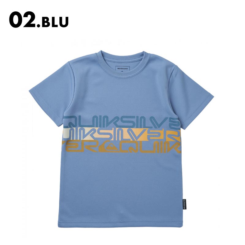 QUIKSILVER/クイックシルバー キッズ 半袖 ラッシュガードTシャツ UVカット 水着 スイ...