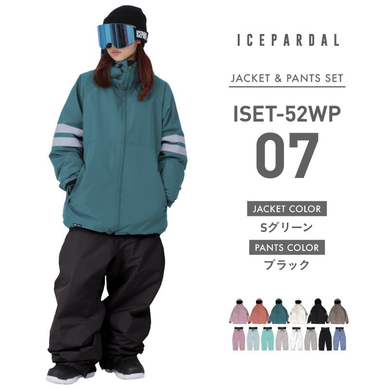 アイスパーダル スノーボードウェア セットアップ L ICEPARDAL（アイスパーダル） 上下セット スノーボ―ドウェア