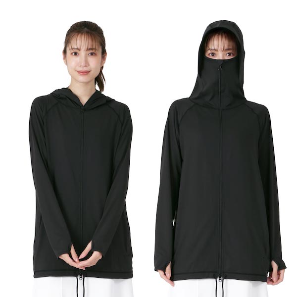 UVカットパーカー UVパーカー レディース UVカット メッシュ 吸汗速乾 2点セット