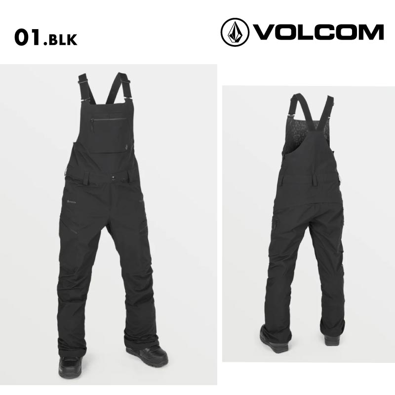 VOLCOM GORE-TEX オーバーオール スノーボードウェア　黒 23-24 VOLCOM ボルコム RAIN GORE-TEX BIB OVERALL レイン
