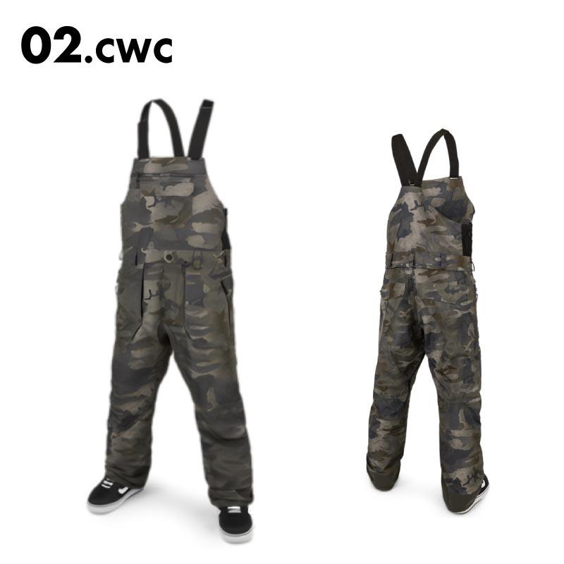 Volcom メンズ　スノーボードウェア 上下　L カーキ ブラック ビブパンツ VOLCOM 23-24 VOLCOM/ボルコム RAIN GORE-TEX BIB overall