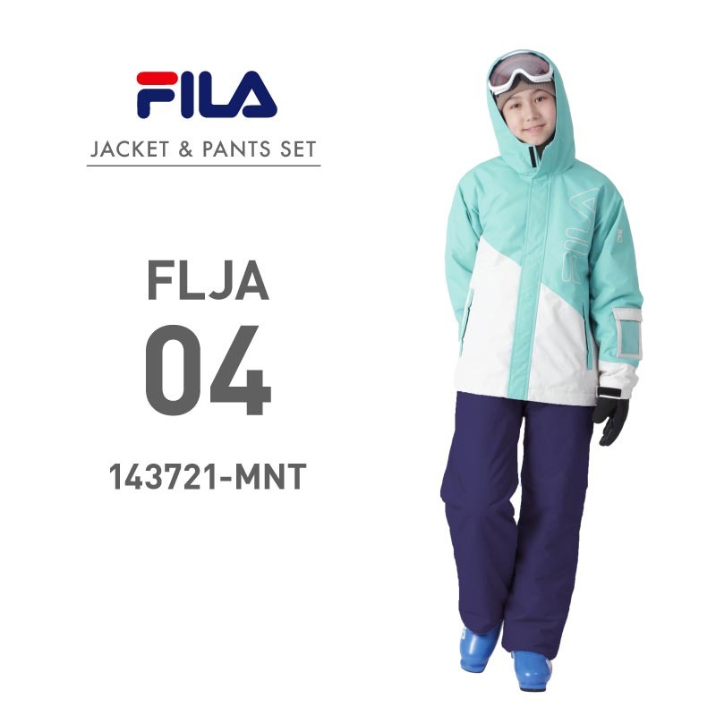 FILA スキーウェア キッズ スノーウェア 上下セット ジャケット パンツ ジュニア 男の子 女の子 子供用 ブランド フィラ 2024 FLJ-ASET｜oc-sports｜05