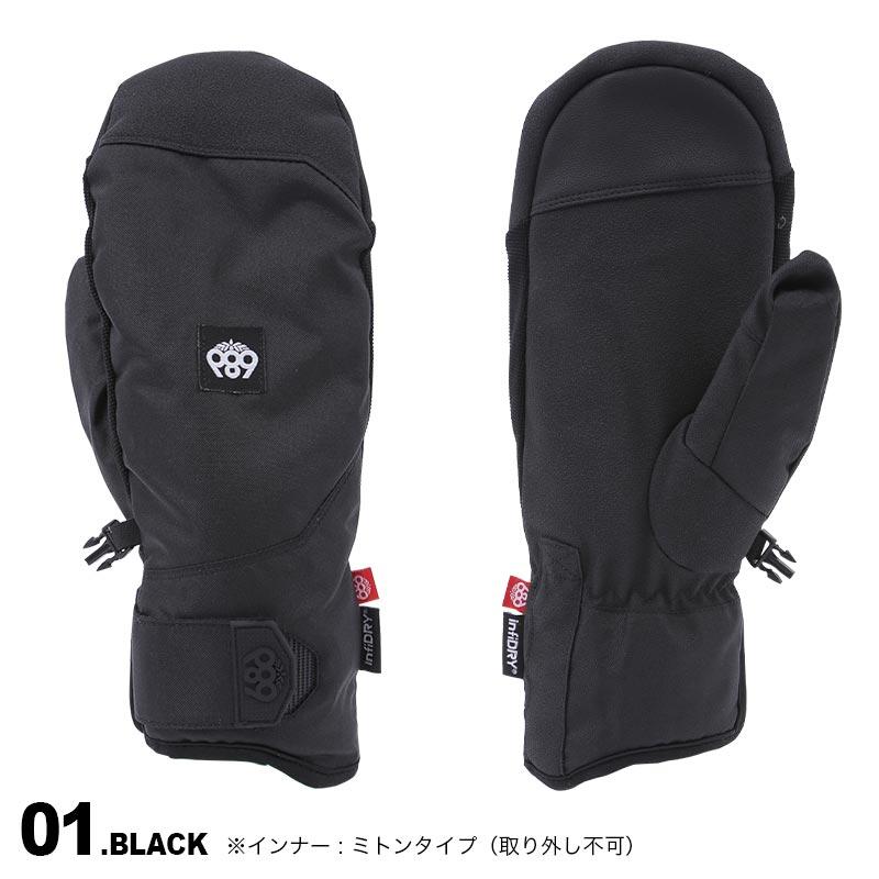 686/シックスエイトシックス メンズ スノーミトングローブ