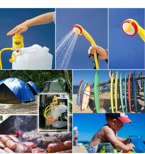 手動式シャワー 20リットルポリタンク 簡易シャワー 空気圧式