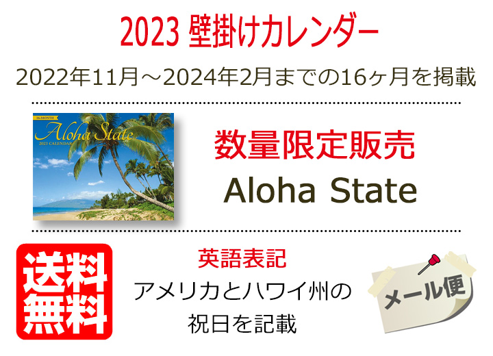 格安SALEスタート ハワイ カレンダー 2024