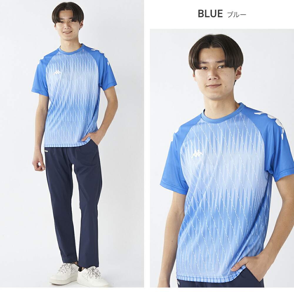 Kappa（カッパ） シャドー柄半袖T Tシャツ メンズ プラクティス