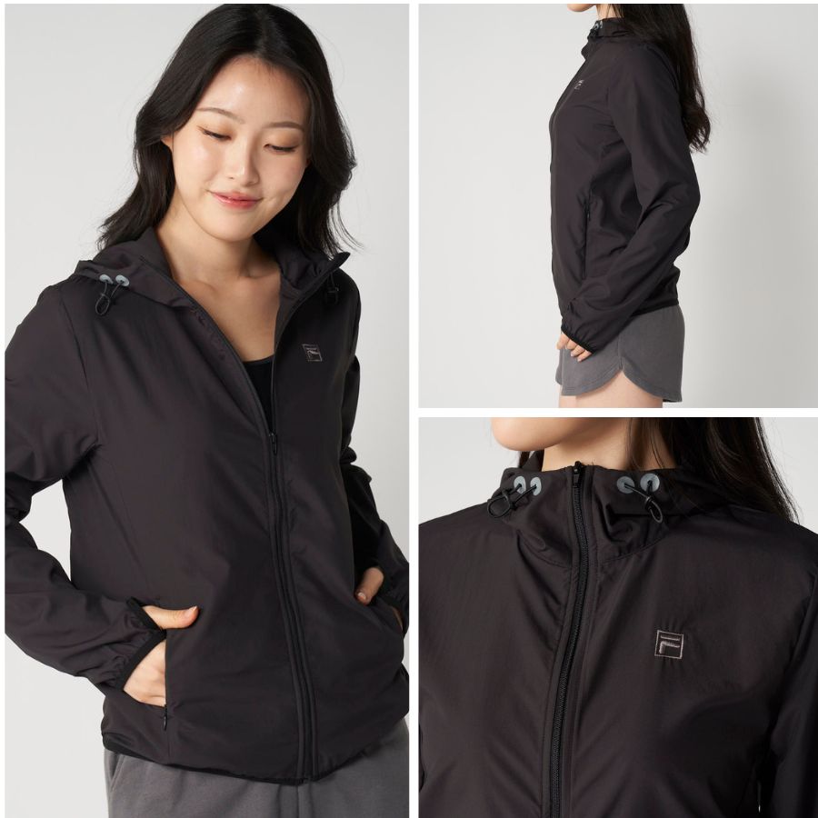 FILA（フィラ） ラッシュガード レディース 長袖 UVパーカー 布帛