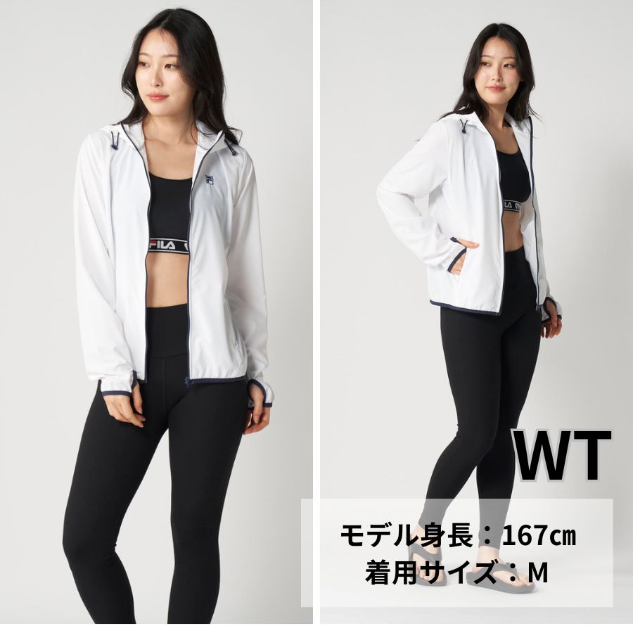 FILA（フィラ） ラッシュガード レディース 長袖 UVパーカー 布帛