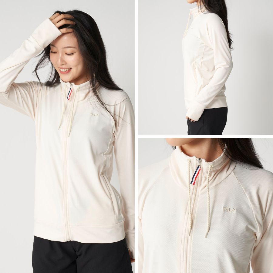 FILA（フィラ） 長袖ラッシュガード UVジャケット レディース スタンド