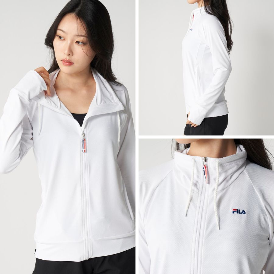 FILA（フィラ） 長袖ラッシュガード UVジャケット レディース スタンド