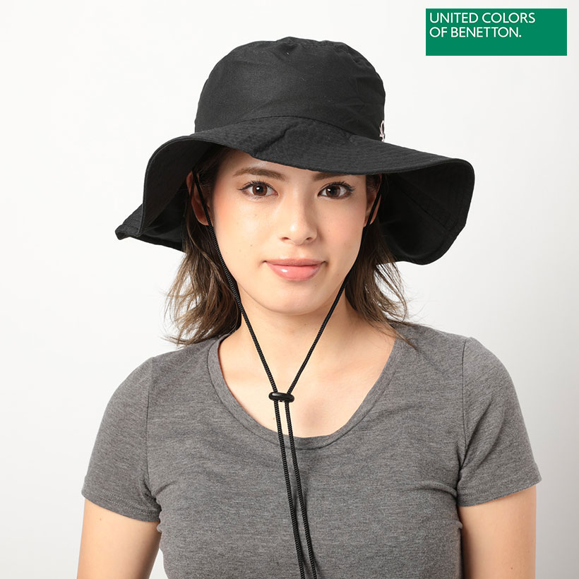 最大55 Offクーポン Benetton ベネトン レディース マリンハット アドベンチャーハット 日よけカバー ブラック Columbiatools Com
