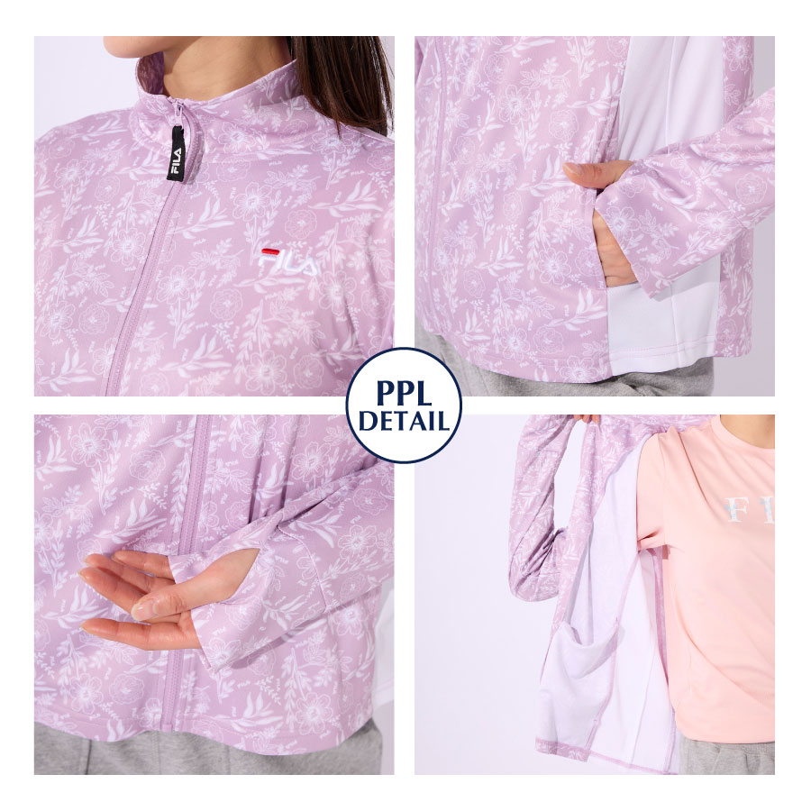 FILA レディース ジャケット ジップアップ フィットネス UV
