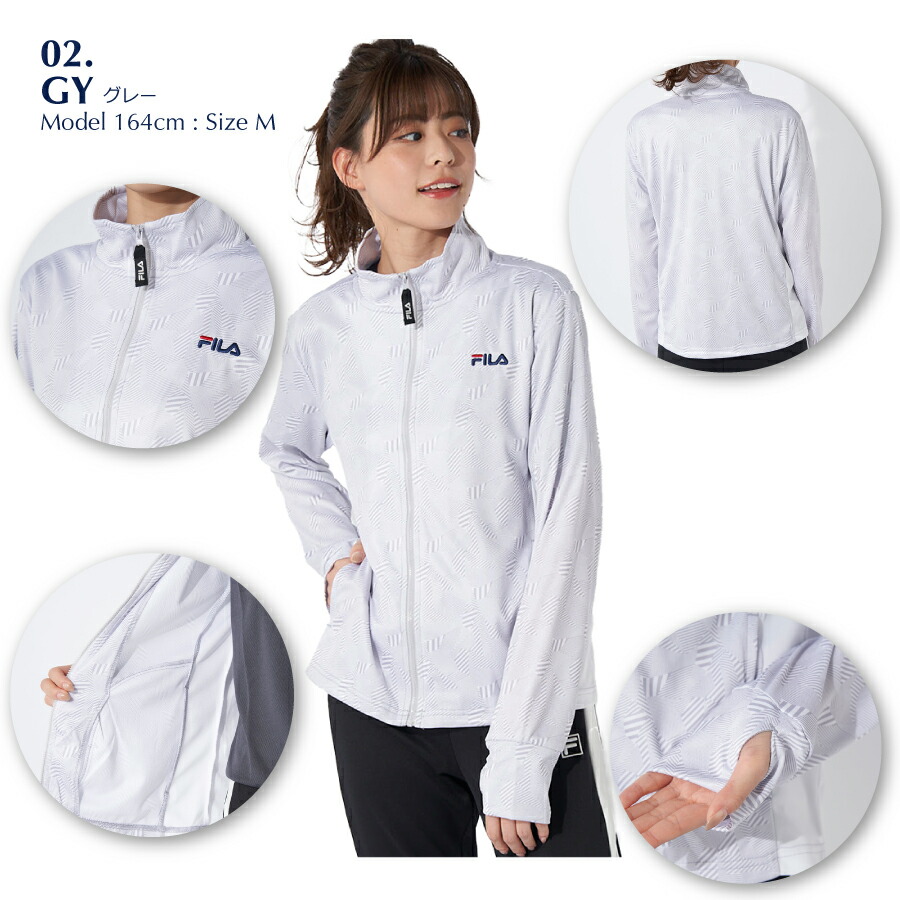 FILA レディース ジャケット ジップアップ フィットネス UV