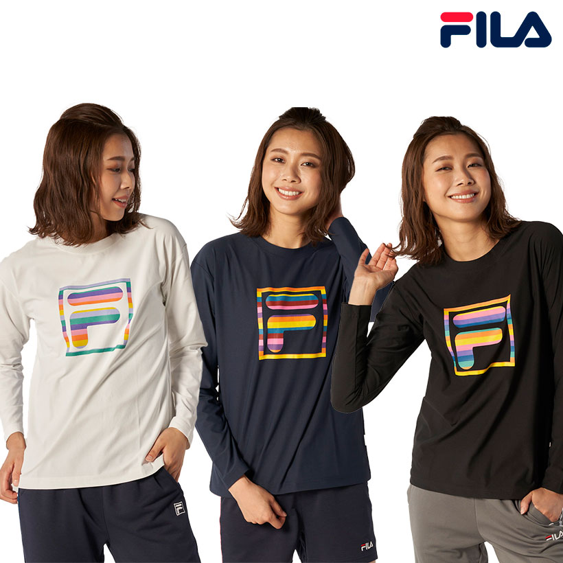 お値下げしました FILA Tシャツレディース L L ネイビー - ウエイト