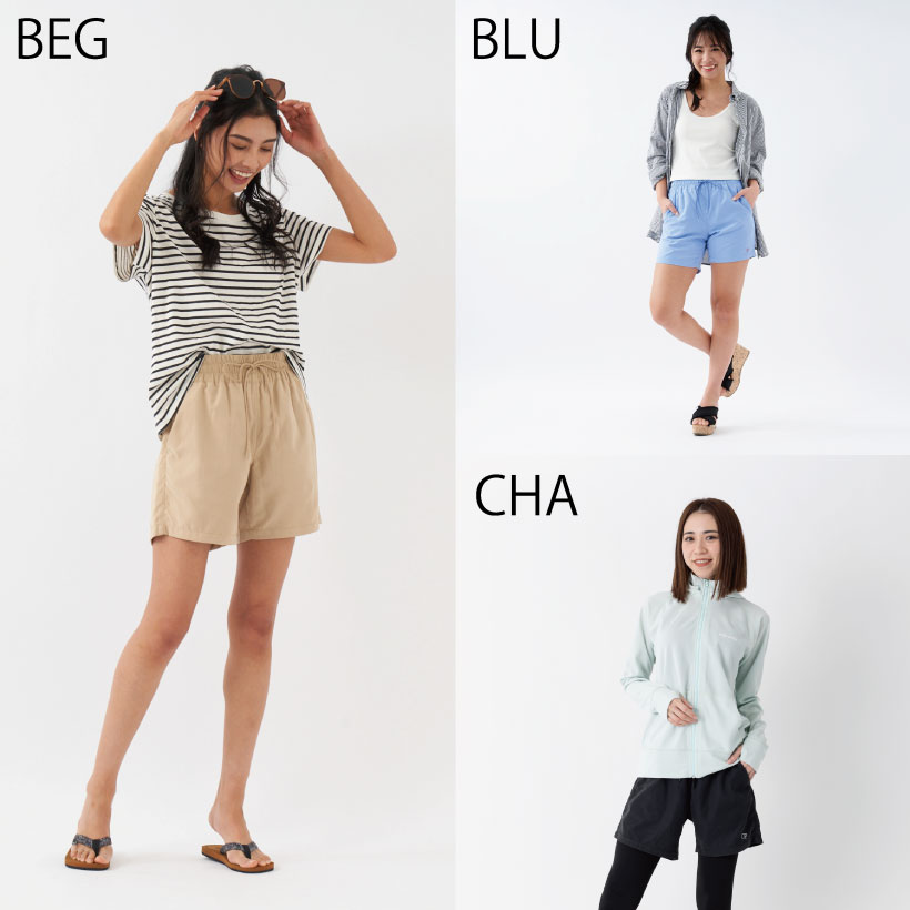 新品 オーシャンパシフィック　本革レザー ショートパンツ　ショーツ　ネイビー Ocean Pacific レディース ショートパンツ ボードショーツ OP